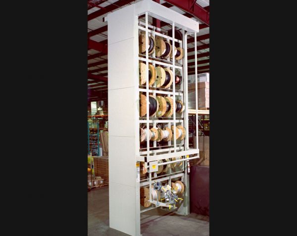Wire and Cable Vertical Spool Storage Carousels by Summit Storage